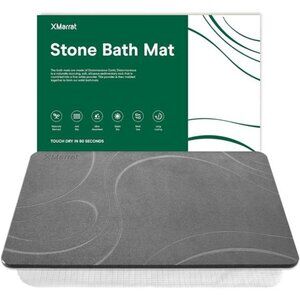 Stone Bath Mat Diatomaceous Earth Quick Dry Non Slip Shower Bathroom Mat
